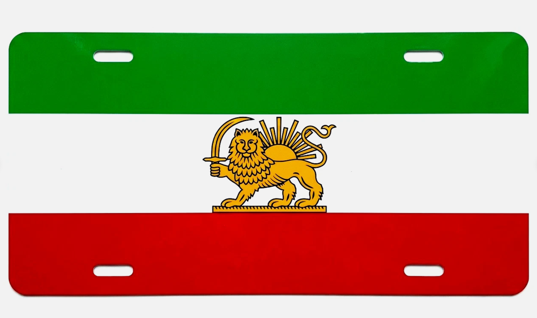Lion and Sun License Plate Iranian National Emblem